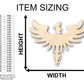 Unfinished Wood Phoenix Mythical Shape - Craft - up to 46" DIY