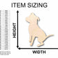 Unfinished Wood Pitbull Dog Silhouette - Craft- up to 46" DIY