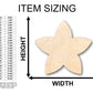 Unfinished Wood Plumeria Flower Petals Shape - Craft - up to 46" DIY