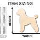 Unfinished Wood Poddle Dog Shape - Craft - up to 46" DIY