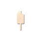 Unfinished Wood Popsicle with Bite Silhouette - Craft- up to 46" DIY