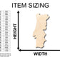 Unfinished Wood Portugal Country Shape - Craft - up to 46" DIY