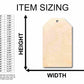 Unfinished Wood Price Tag Product Tag Silhouette - Craft- up to 46" DIY