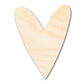 Unfinished Wood Primitive Heart Shape | Valentine's Day | Craft Cutout | Up to 46"