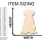 Unfinished Wood Puppy Dog Shape - Craft - up to 46" DIY