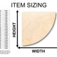 Unfinished Wood Quarter Circle Shape - Craft - up to 46" DIY