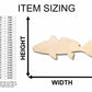 Unfinished Wood Red Drum Fish Silhouette - Craft- up to 46" DIY