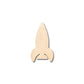 Unfinished Wood Rocket Ship Shape - Craft - up to 46" DIY