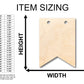 Unfinished Wood Rope Sign Banner Plaque Shape - Craft - up to 46" DIY