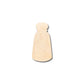 Unfinished Wood Salt Pepper Shaker Shape - Craft - up to 46" DIY