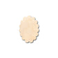 Unfinished Wood Scalloped Oval Shape - Craft - up to 46" DIY