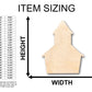 Unfinished Wood School House Shape - Craft - up to 46" DIY