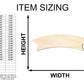 Unfinished Wood Scroll Banner Silhouette - Craft - up to 46" DIY