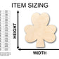 Unfinished Wood Simple Shamrock Shape - Craft - up to 46" DIY