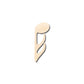 Unfinished Wood Sixteenth Note Down Music Art Shape - Craft - up to 46" DIY