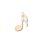 Unfinished Wood Sixteenth Note Music Art Shape - Craft - up to 46" DIY