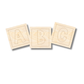 Unfinished Wood Etched ABC Blocks Shape | Paint By Line Crafts | up to 30" DIY