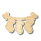 Unfinished Wood Etched Hanging Stockings Shape | Paint By Line Crafts | up to 30" DIY