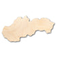Unfinished Wood Slovakia Country Shape - Craft - up to 46" DIY