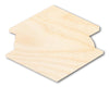 Unfinished Wood S'more Shape - Campfire Craft - up to 46" DIY