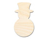 Unfinished Wood Tophat Snowman Shape - Craft - up to 46" DIY