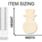 Unfinished Wood Tophat Snowman Shape - Craft - up to 46" DIY