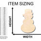 Unfinished Wood Snowman Silhouette - Craft- up to 46" DIY
