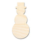 Unfinished Wood Tall Snowman Shape - Craft - up to 46" DIY