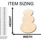 Unfinished Wood Snowman Silhouette - Craft- up to 46" DIY