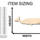 Unfinished Wood Sperm Whale Shape - Craft - up to 46" DIY