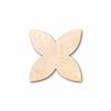 Unfinished Wood Star Flower Petals Silhouette - Craft- up to 46" DIY