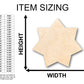 Unfinished Wood Star 7 Point Flower Shape - Craft - up to 46" DIY