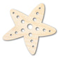 Unfinished Wood Starfish Shape | Beach Craft Cutout | up to 46" DIY