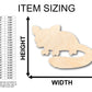 Unfinished Wood Sugar Glider Shape - Craft - up to 46" DIY