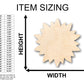 Unfinished Wood Sun Flower Petals Shape - Craft - up to 46" DIY