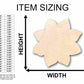 Unfinished Wood Sunflower Petals Silhouette - Craft- up to 46" DIY