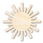 Unfinished Wood Paper Sun Shape | Summer Craft Cutout | up to 46" DIY
