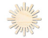 Unfinished Wood Paper Sun Shape | Summer Craft Cutout | up to 46" DIY