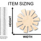 Unfinished Wood Sun Shape - Craft - up to 46" DIY