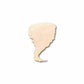 Unfinished Wood Tornado Silhouette - Craft- up to 46" DIY