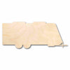 Unfinished Wood Travel Trailer Camper Silhouette - Craft- up to 46" DIY