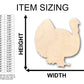 Unfinished Wood Turkey Shape - Craft - up to 46" DIY