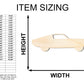 Unfinished Wood Muscle Car Shape - Car Craft - up to 46" DIY