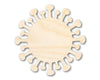Unfinished Wood Virus Shape | Germ Craft Cutout | up to 46" DIY