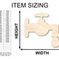 Unfinished Wood Water Spout Silhouette - Craft - up to 46" DIY