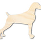 Unfinished Wood Weimaraner Dog Shape - Pet Craft - up to 46"
