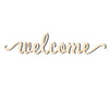 Unfinished Wood Welcome Script Shape - Word Craft - up to 46"