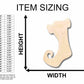 Unfinished Wood Whimsical Christmas Stocking Silhouette - Craft- up to 46" DIY