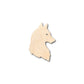 Unfinished Wood Wolf Head Side Silhouette Shape - Craft - up to 46" DIY