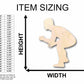 Unfinished Wood Wrestler Silhouette - Craft- up to 46" DIY